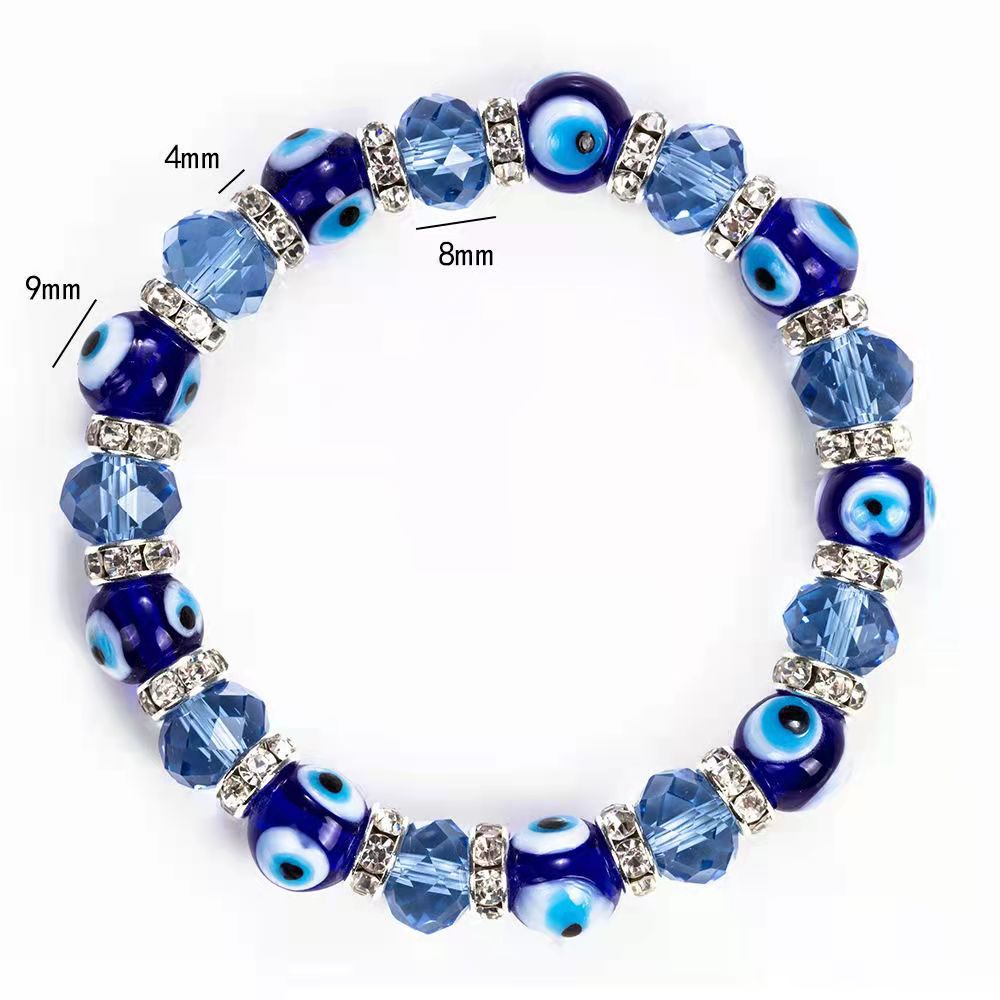 Wholesale Devil Eye Crystal Beads Bracelet
